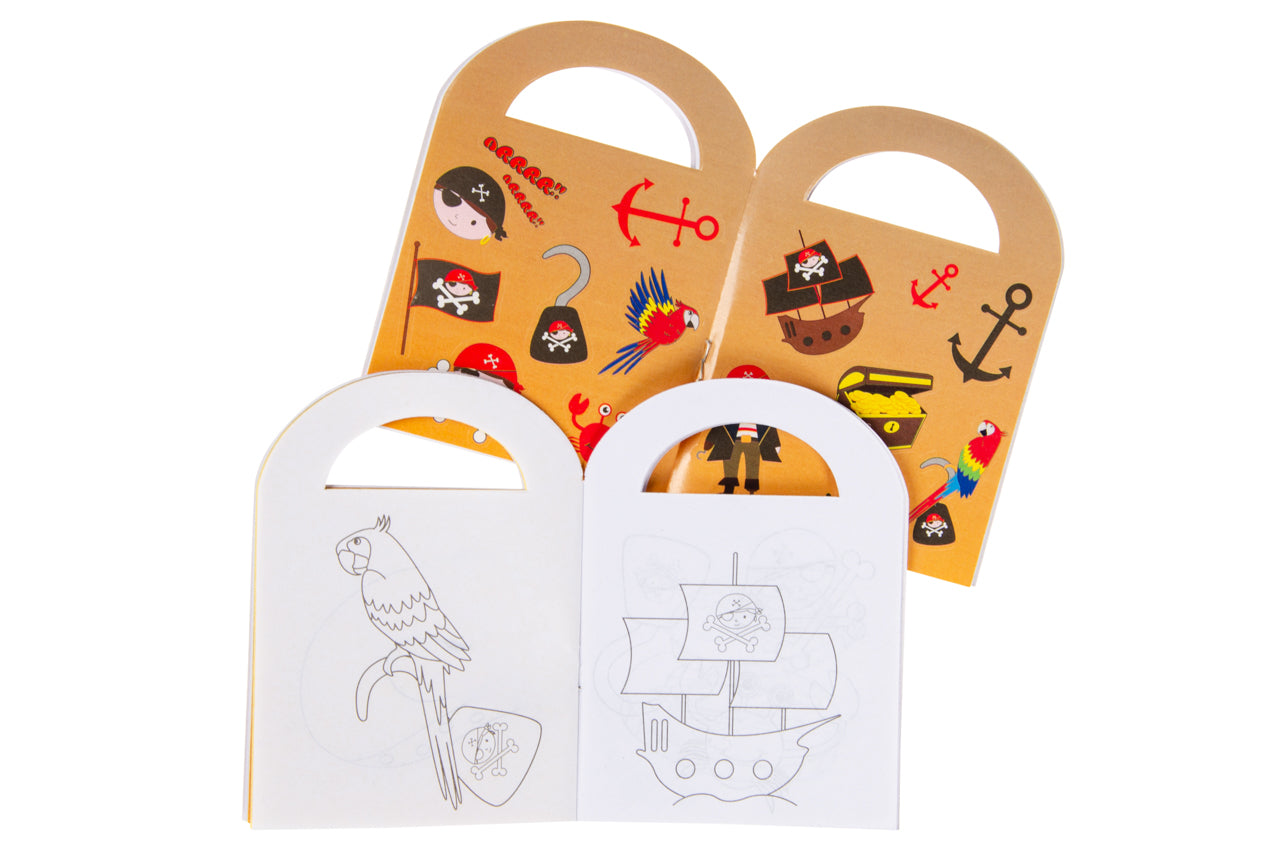 KLEURBOEK MET STICKERS PIRAAT S