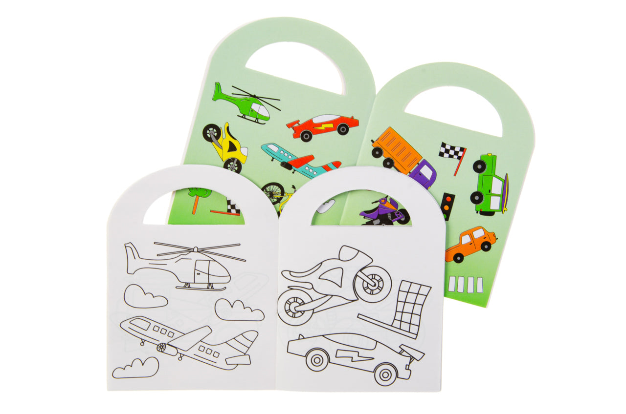 KLEURBOEK MET STICKERS VOERTUIGEN S