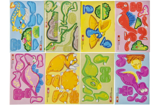 3D PUZZEL MONTEREN DINO 8ASS