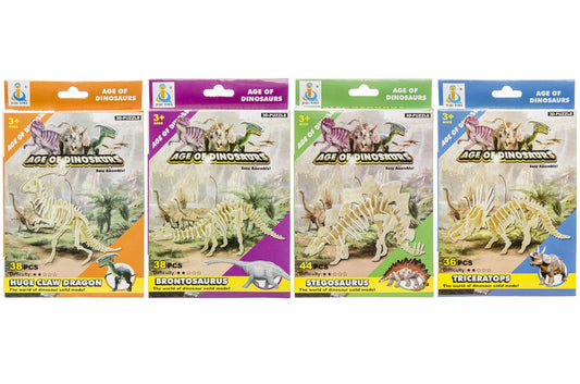 3D DINOSKELET TE MONTEREN 4ASS