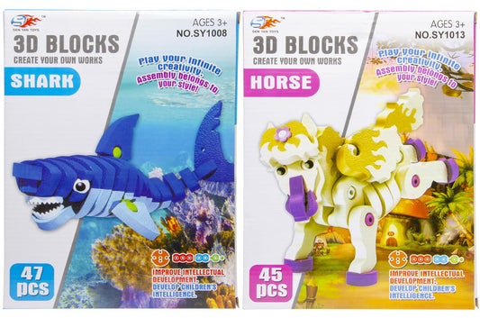 3D PUZZEL HAAI/EENHOORN