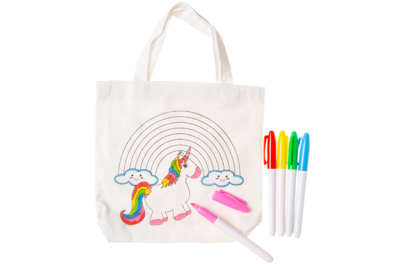 KLEUR JE EIGEN TAS. EENHOORN