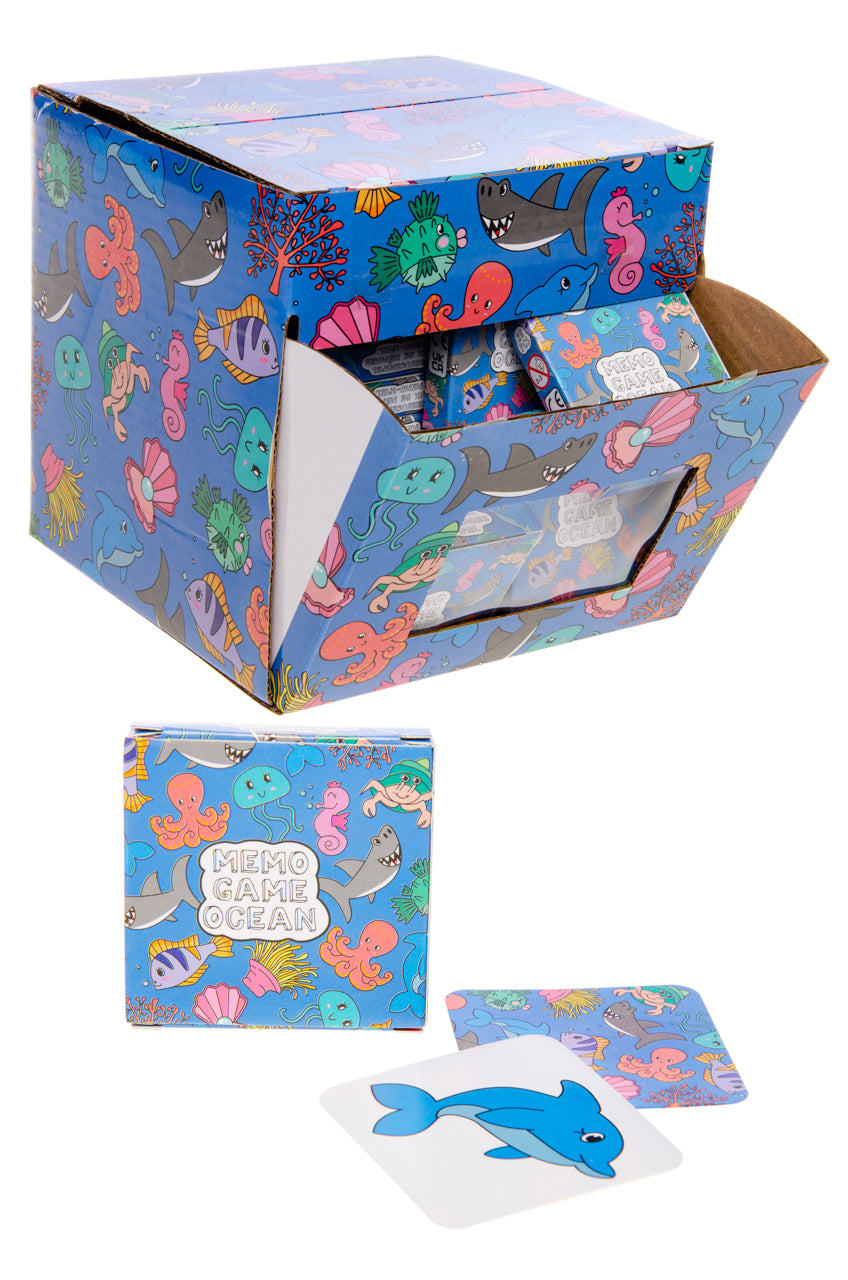 MINI MEMO GAME 28 CARDS. SEA ANIMALS