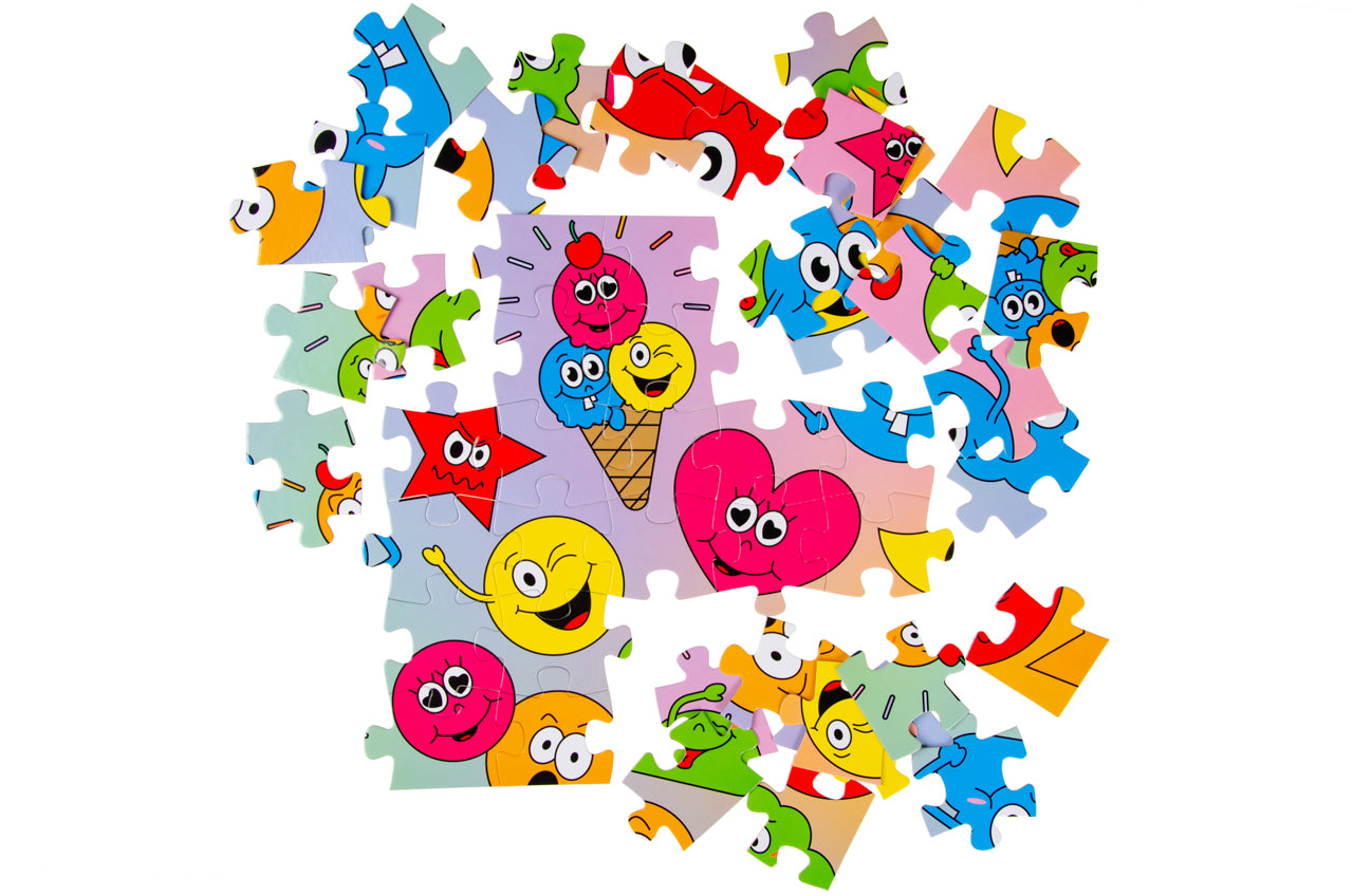 48ST PUZZEL. GEZICHTJES