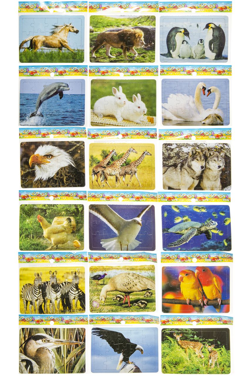 PUZZEL DIEREN 18ASS