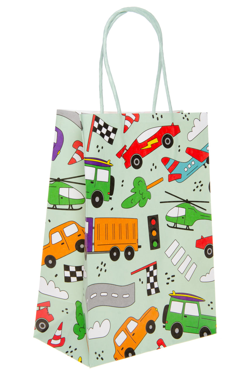 PAPER GIFT BAG. VEHICLES