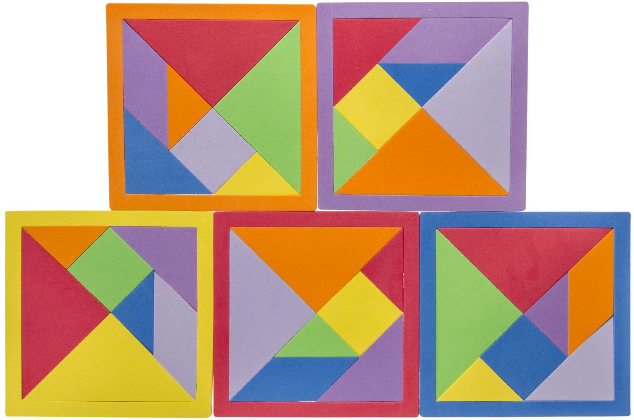 TANGRAM IQ PUZZEL. SCHUIMSTOF