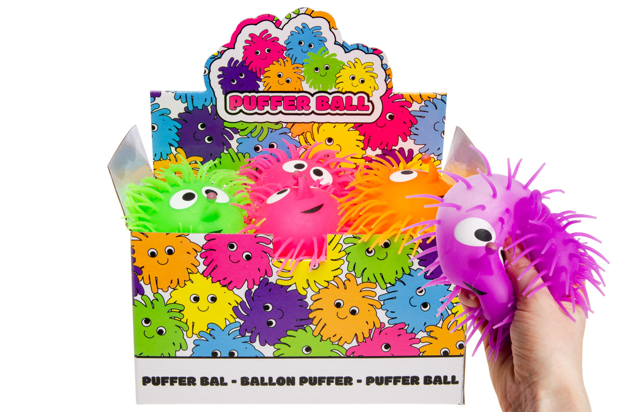 PUFFER BALL W LAUGH FACE 13CM
