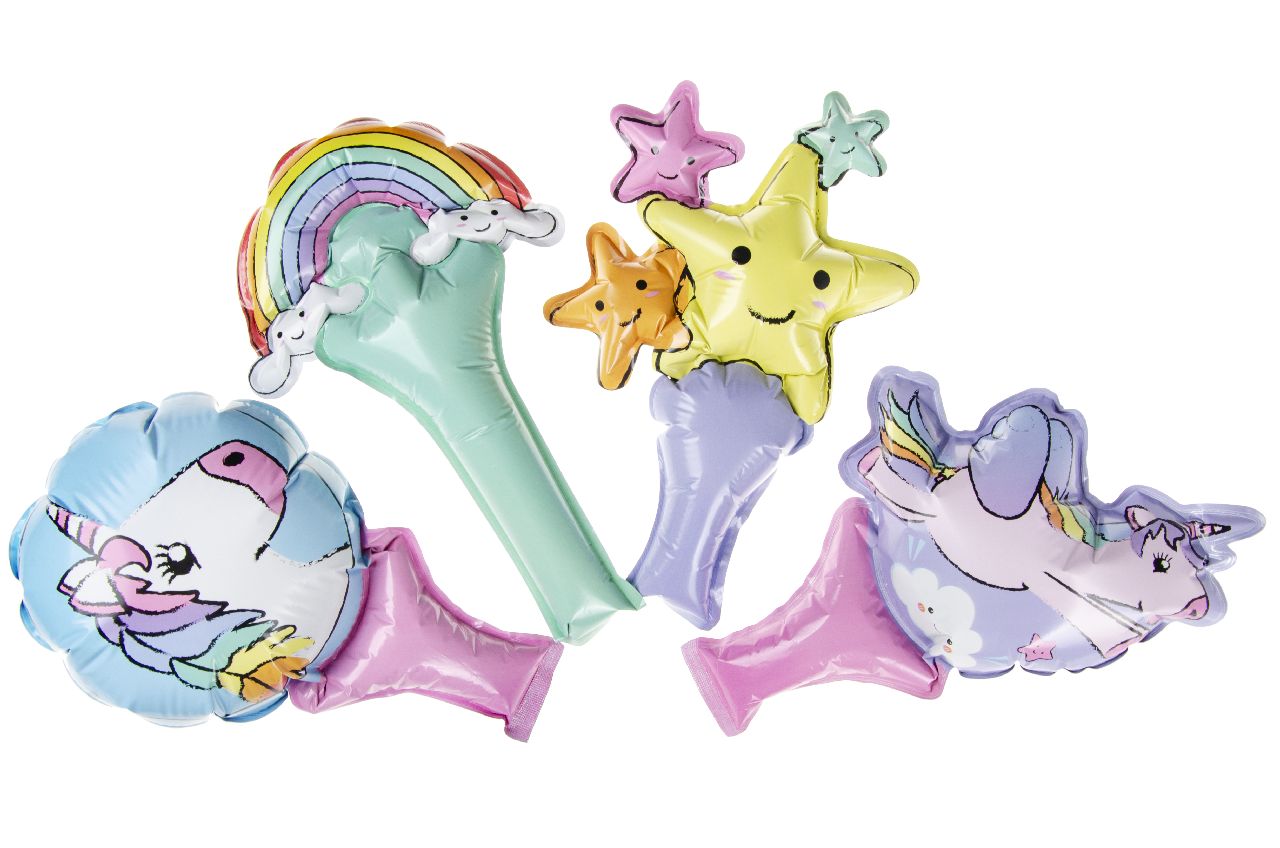 ZELFOPBLAASBARE BALLON. UNICORN