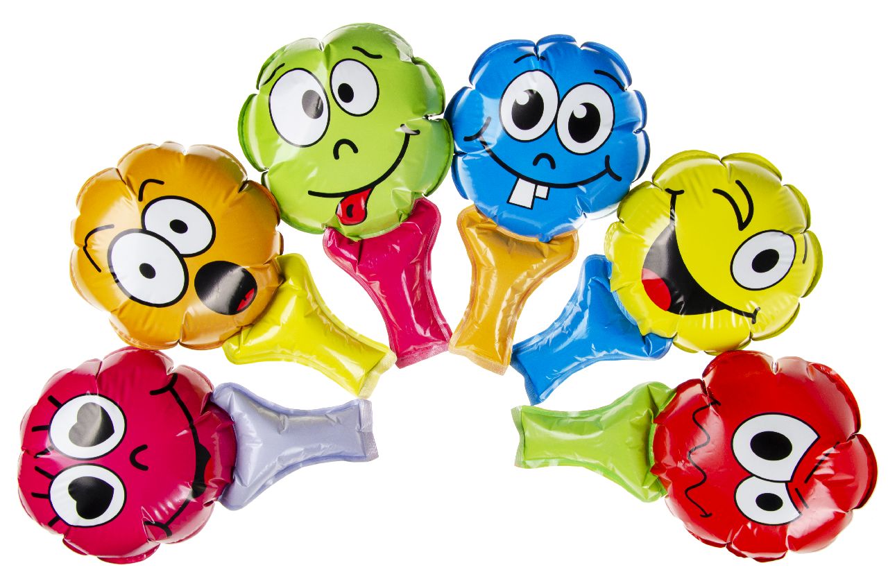 ZELFOPBLAASBARE BALLON. GEZICHTJES