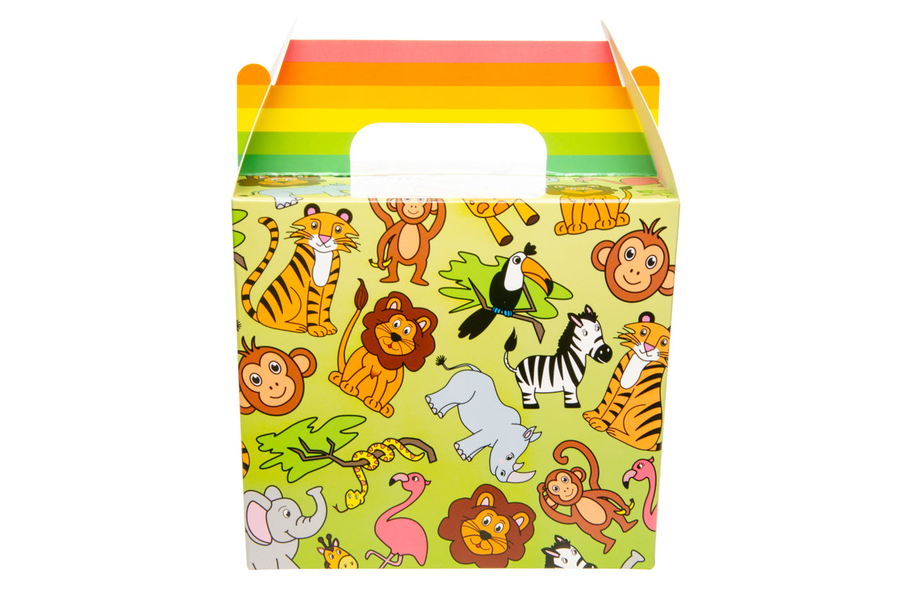 FOOD BOX WILD ANIMALS . PARTY LUNCH