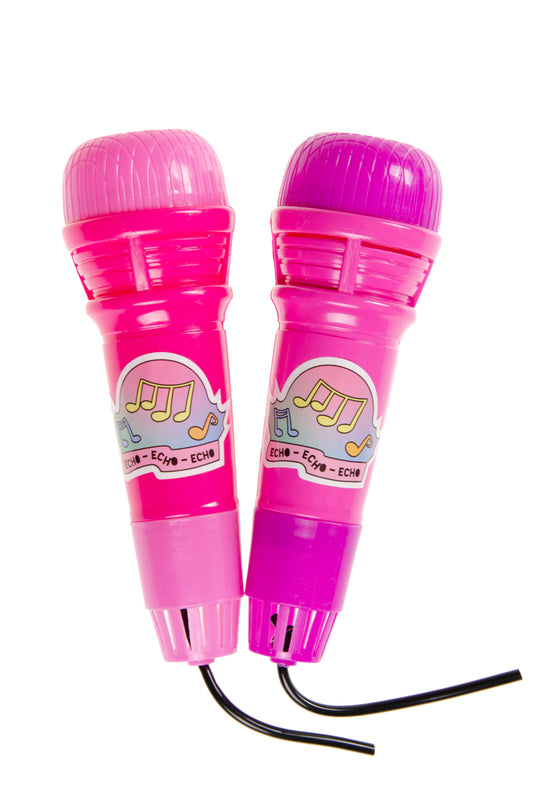 ECHO MICROFOON ROZE IN ZAKJE