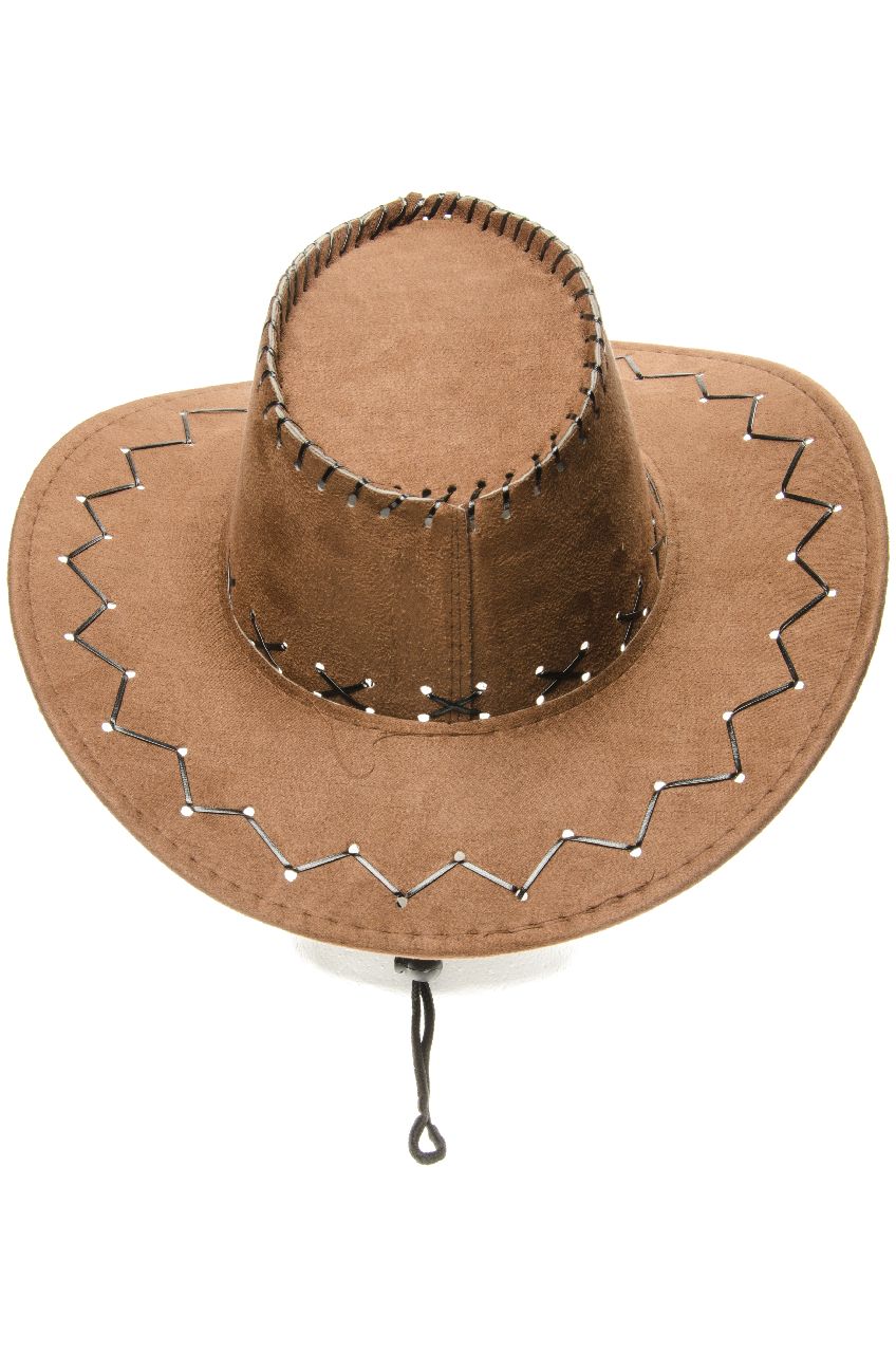 HOED COWBOY LEDER-LOOK