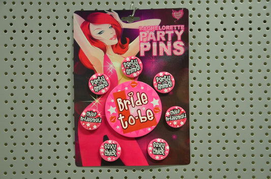 VRIJGEZELLENFEEST BUTTONS ROZE