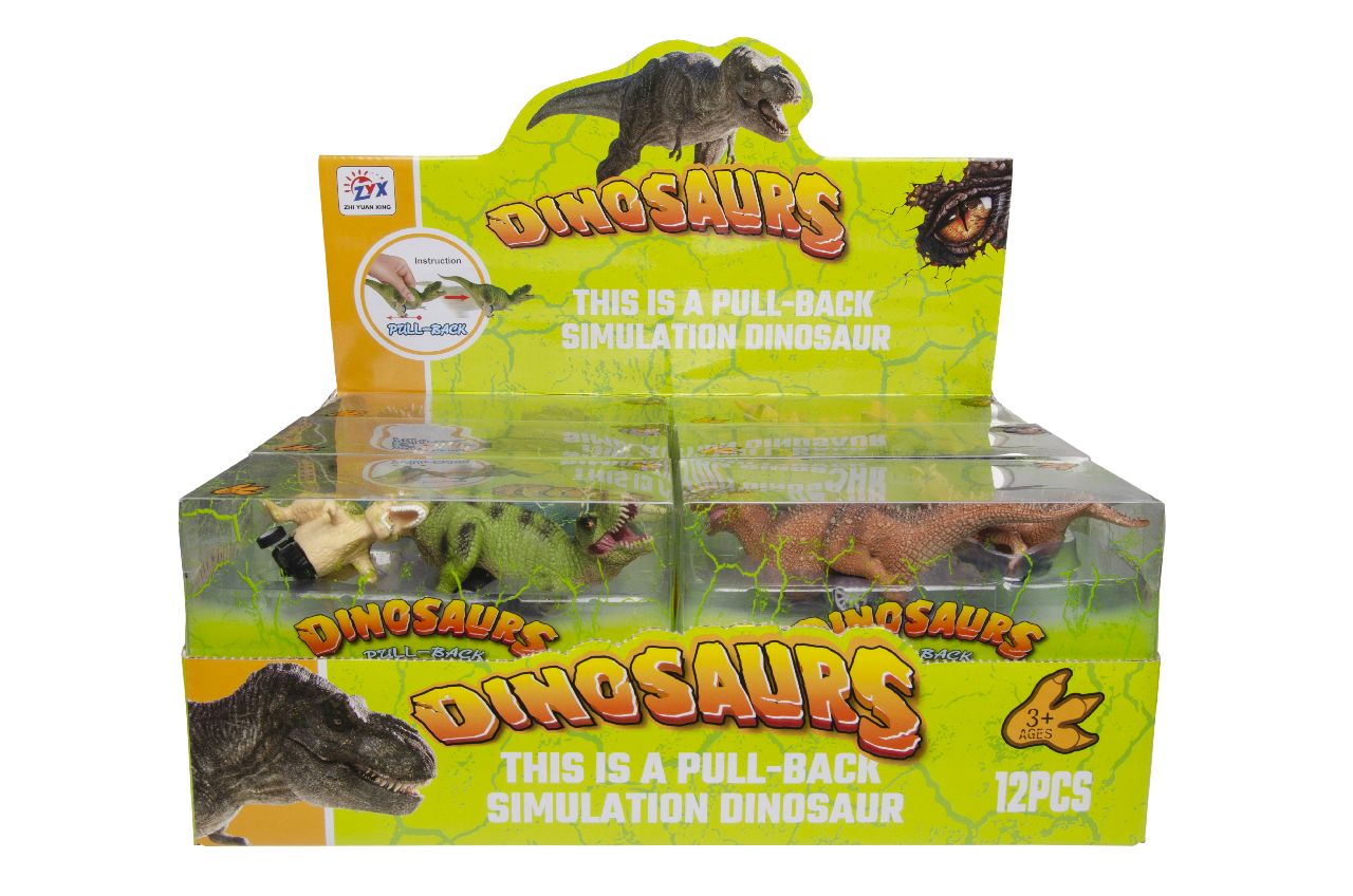PULLBACK DINOSAUR W BABY DINO °°