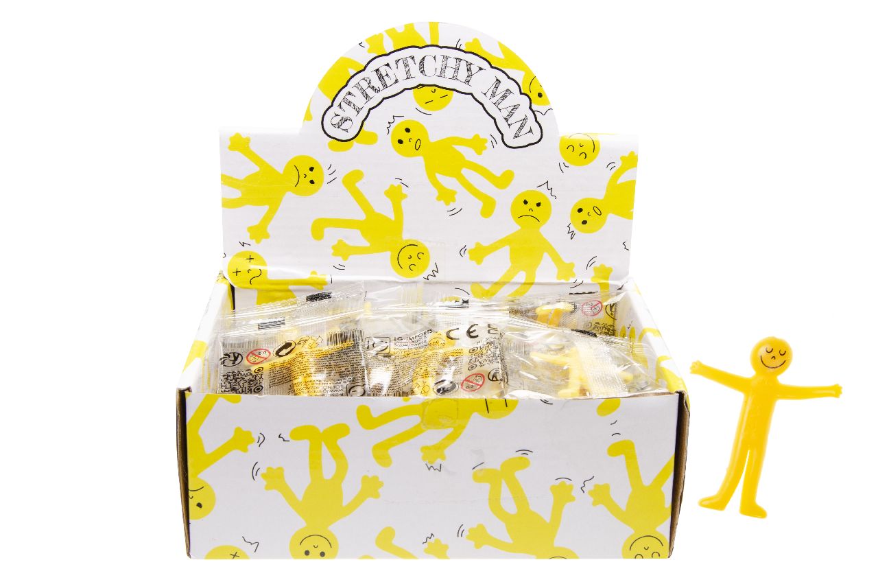STRETCHY SMILE FACE FIGURE S. YELLOW ONLY