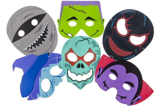 ENGE MASKERS IN SCHUIMSTOF. 6ASS