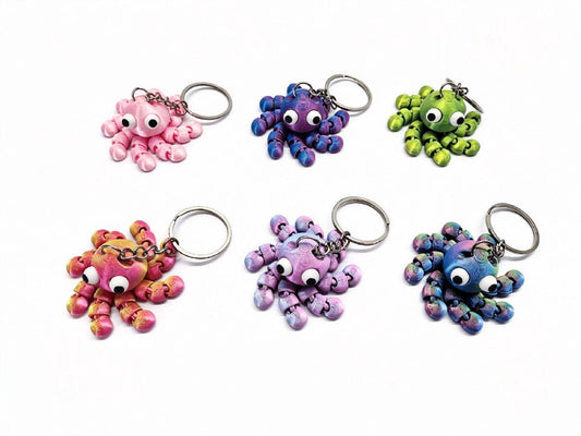 SLEUTELHANGER LASER OCTOPUS KLEUR